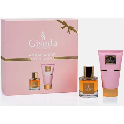 Gisada Gisada Ambassador Nőknek Ajándékcsomag - Eau de Parfum és Tusfürdő Gisada Gisada Ambassador Nőknek Ajándékcsomag - Eau de Parfum és Tusfürdő