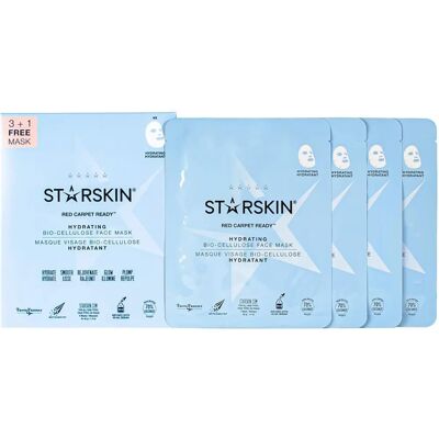 Starskin Red Carpet Ready Hydrating Face Mask Set Bio-Cellulose (40g) Starskin Red Carpet Ready Hydrating Face Mask Set Bio-Cellulose (40g)