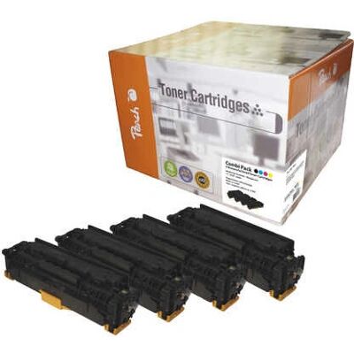 Peach PT499 Hochkapazitäts-Toner-Set - 4er Pack - Kompatibel mit HP 312A/312X Peach PT499 Hochkapazitäts-Toner-Set - 4er Pack - Kompatibel mit HP 312A/312X