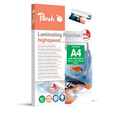 Peach Laminator Pouch A4 80μm 100 pcs - Laminator Pouch Peach Laminator Pouch A4 80μm 100 pcs - Laminator Pouch
