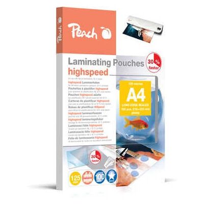 Peach 525-22 Laminálós táska A4, 125 μm, 100 db Peach 525-22 Laminálós táska A4, 125 μm, 100 db