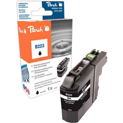 Cartouche d'encre Peach PI500-130 - Rendement standard Noir Cartouche d'encre Peach PI500-130 - Rendement standard Noir