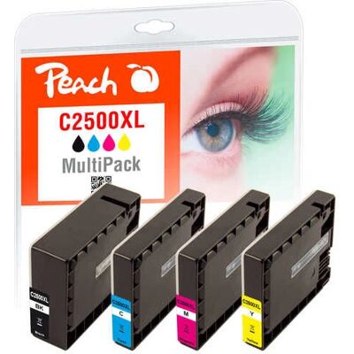 Peach PGI-2500XL Mehrfachpack Tintenpatrone - Hohe Reichweite, Canon kompatibel Peach PGI-2500XL Mehrfachpack Tintenpatrone - Hohe Reichweite, Canon kompatibel
