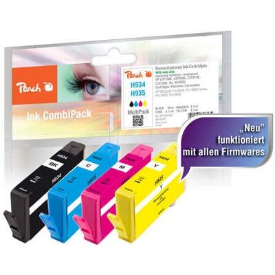 Cartouche d'encre Peach - Multicolore - Pack de 4 - Compatible HP OfficeJet Cartouche d'encre Peach - Multicolore - Pack de 4 - Compatible HP OfficeJet