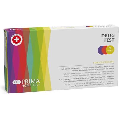 Prima Home Test Drug - Rileva 6 Droghe nelle Urine - Uso Facile a Casa Prima Home Test Drug - Rileva 6 Droghe nelle Urine - Uso Facile a Casa