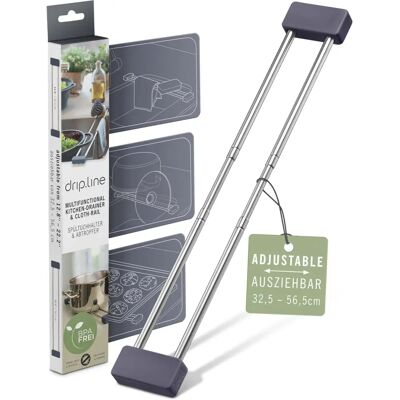 Sanni Shoo Verstellbarer Küchenabtrennung & Abtropfhalter - Küchenabtrennung/Support Rail Sanni Shoo Verstellbarer Küchenabtrennung & Abtropfhalter - Küchenabtrennung/Support Rail