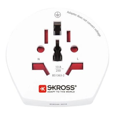 Skross 1500211-E Virtalaitteen pistotulppaadapteri Tyypin F - Yleismaailmallinen matkadiadapteri Skross 1500211-E Virtalaitteen pistotulppaadapteri Tyypin F - Yleismaailmallinen matkadiadapteri