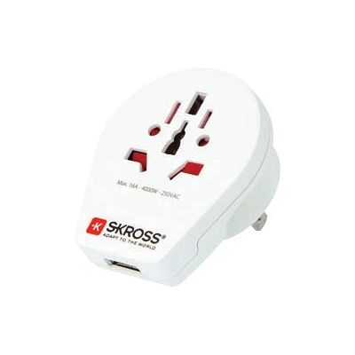 SKROSS - 1.500262 Monde vers USA - USB - adaptateur de voyage - Publicité SKROSS - 1.500262 Monde vers USA - USB - adaptateur de voyage - Publicité