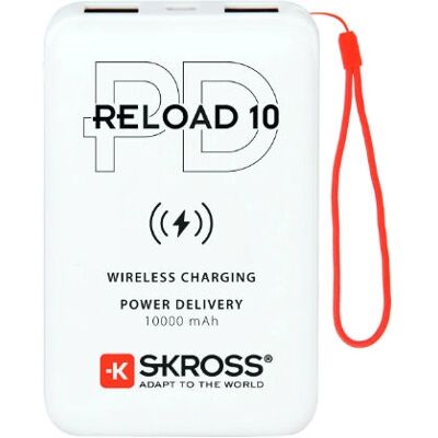 Skross Reload 10 PD Langaton powerbank - Powerbank - Valkoinen Skross Reload 10 PD Langaton powerbank - Powerbank - Valkoinen