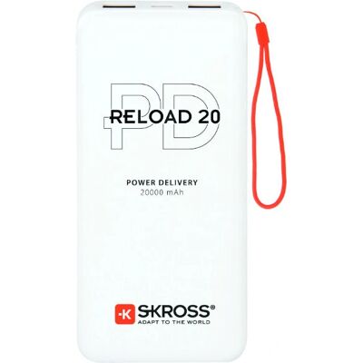 Powerbank Skross Reload 20 PD - Valkoinen - 20.000mAh Powerbank Skross Reload 20 PD - Valkoinen - 20.000mAh