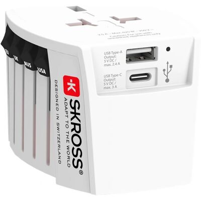 Skross Biały uniwersalny ładowarka podróżna - Rodzaj produktu Skross Biały uniwersalny ładowarka podróżna - Rodzaj produktu