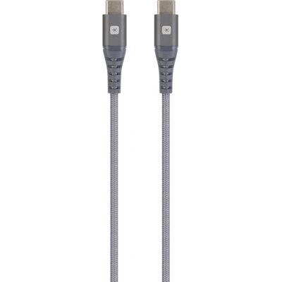 Skross USB-C kábel - 2m Szürke - USB 2.0 Skross USB-C kábel - 2m Szürke - USB 2.0