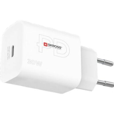 Skross SKCH000430WPDEUCN Ultra-schneller USB-C Ladegerät - Weiß - Ladegerät Skross SKCH000430WPDEUCN Ultra-schneller USB-C Ladegerät - Weiß - Ladegerät