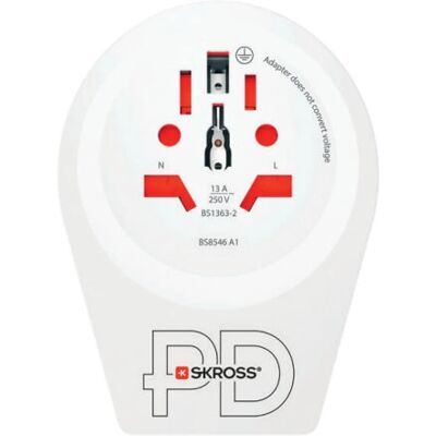 Skross 1.500290 Áramadapter - Univerzális típus F - Fehér Skross 1.500290 Áramadapter - Univerzális típus F - Fehér