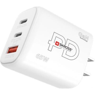 Skross SKCH001265WPDUSCN White 65W USB-C Charger - Power Delivery Skross SKCH001265WPDUSCN White 65W USB-C Charger - Power Delivery