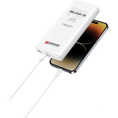 Skross Reload 20 65W PD Powerbank - Tragbare Batterie - 20000mAh - USB-C & USB-A Skross Reload 20 65W PD Powerbank - Tragbare Batterie - 20000mAh - USB-C & USB-A
