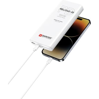 Power Bank Skross Reload 20 100W PD - Fehér - Power Bank Power Bank Skross Reload 20 100W PD - Fehér - Power Bank