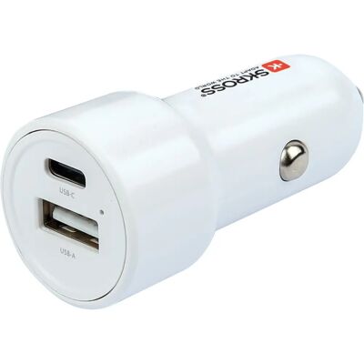 Peter Jäckel Dual USB PD Autolader - 65W, Wit Peter Jäckel Dual USB PD Autolader - 65W, Wit