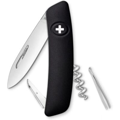 Couteau Suisse Swiza D01 Noir - Couteau de Poche - Publicité Couteau Suisse Swiza D01 Noir - Couteau de Poche - Publicité