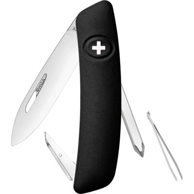Couteau Multi-outil Swiza D02 - Noir - Lame 75mm - Fabriqué en Suisse - Publicité Couteau Multi-outil Swiza D02 - Noir - Lame 75mm - Fabriqué en Suisse - Publicité