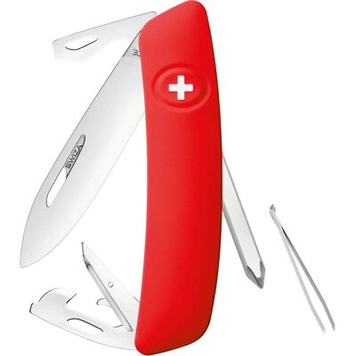 Swiza D04 Couteau de Poche Suisse - Rouge/Vert - 7,4cm - Multi-Tool - Publicité Swiza D04 Couteau de Poche Suisse - Rouge/Vert - 7,4cm - Multi-Tool - Publicité