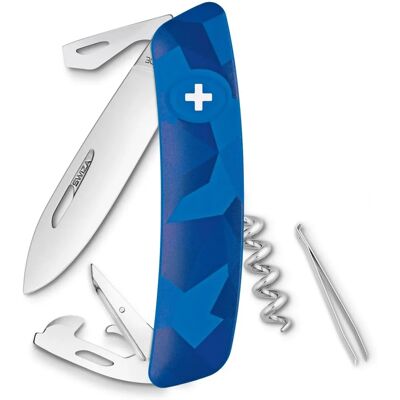 Couteau multifonction Swiza C03 Livor Bleu - Multi-tool Knife - Publicité Couteau multifonction Swiza C03 Livor Bleu - Multi-tool Knife - Publicité
