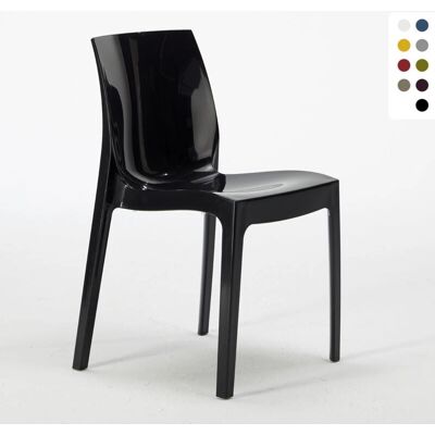 Silla de Polipropileno Ice de Grand Soleil - Moderna, Resistente a la Intemperie, Apilable Silla de Polipropileno Ice de Grand Soleil - Moderna, Resistente a la Intemperie, Apilable