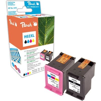 Peach 319639 cartouche d'encre - Pack de 2 - noir, cyan, magenta, jaune - pour HP Envy - Publicité Peach 319639 cartouche d'encre - Pack de 2 - noir, cyan, magenta, jaune - pour HP Envy - Publicité