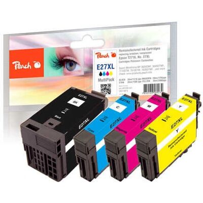 Cartouches d'Encre Peach - Pack de 4 compatibles Epson T2715 Cartouches d'Encre Peach - Pack de 4 compatibles Epson T2715