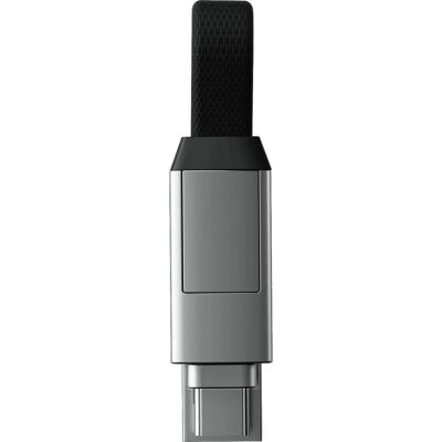Rolling Square - InCharge 6 - 6-in-1 - Silver - Cable Rolling Square - InCharge 6 - 6-in-1 - Silver - Cable