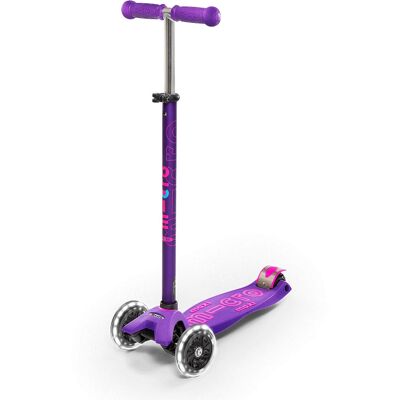 Micro Mobility Maxi Micro Deluxe Scooter LED pour Enfants - Violet - Publicité Micro Mobility Maxi Micro Deluxe Scooter LED pour Enfants - Violet - Publicité