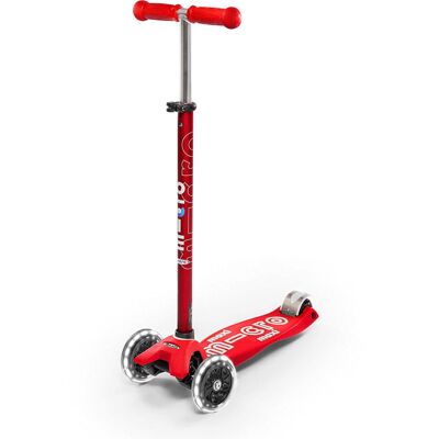 Micro Scooters Maxi LED Deluxe Scooter pour Enfants - Rouge - Publicité Micro Scooters Maxi LED Deluxe Scooter pour Enfants - Rouge - Publicité