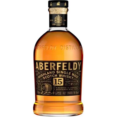 Aberfeldy 15 Jahre Highland Single Malt Whisky - Rotwein Fässer Aberfeldy 15 Jahre Highland Single Malt Whisky - Rotwein Fässer