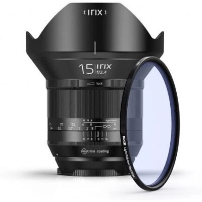 Obiettivo grandangolare ultra wide Irix Black 15mm f/2.4 per fotocamere full-frame Obiettivo grandangolare ultra wide Irix Black 15mm f/2.4 per fotocamere full-frame