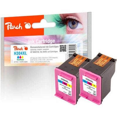 Cartuccia d'inchiostro Peach PI300-807 - 2 pezzi - Ciano, Magenta, Giallo - Alta resa Cartuccia d'inchiostro Peach PI300-807 - 2 pezzi - Ciano, Magenta, Giallo - Alta resa