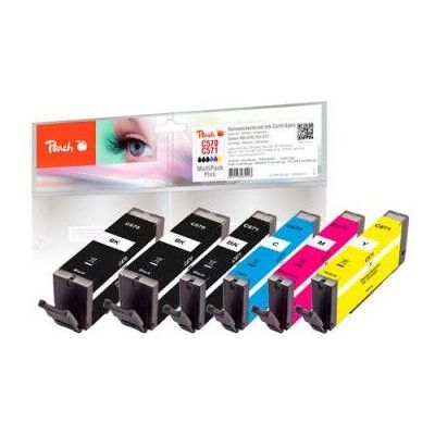 Cartouche d'encre Peach 6 pcs - Compatible rendement standard Noir Cyan Magenta Jaune Cartouche d'encre Peach 6 pcs - Compatible rendement standard Noir Cyan Magenta Jaune
