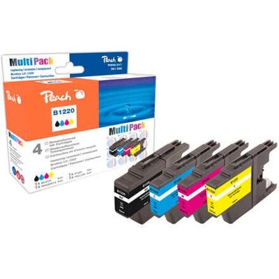 Peach PI500-217 cartouche d'encre - 4 pcs - Noir, Cyan, Magenta, Jaune - Rendement standard Peach PI500-217 cartouche d'encre - 4 pcs - Noir, Cyan, Magenta, Jaune - Rendement standard