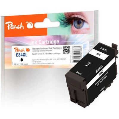Cartouche d'encre Peach PI200-553 - Haute capacité noire - Compatible Epson Cartouche d'encre Peach PI200-553 - Haute capacité noire - Compatible Epson