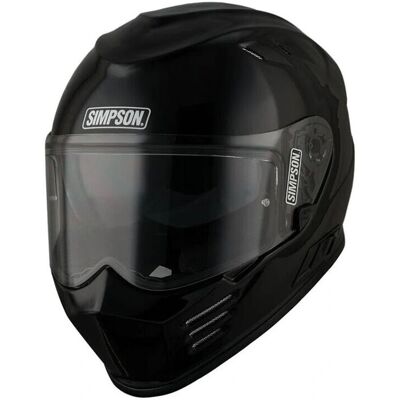 Simpson Venom Solid ECE 22.06 Full Face Helmet - Black Simpson Venom Solid ECE 22.06 Full Face Helmet - Black