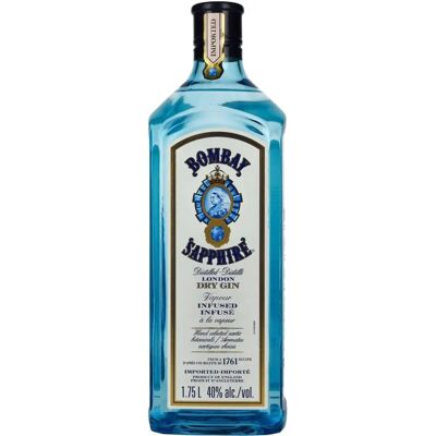 Bombay Sapphire London Dry Gin - 1,75L, Exotické Botanicals, Oceněno Bombay Sapphire London Dry Gin - 1,75L, Exotické Botanicals, Oceněno