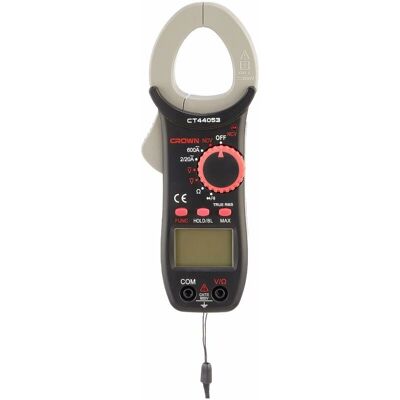 Crown Pinza Amperimetrica e Multimetro Digitale - Professionale AC/DC 600V, 25mm Crown Pinza Amperimetrica e Multimetro Digitale - Professionale AC/DC 600V, 25mm