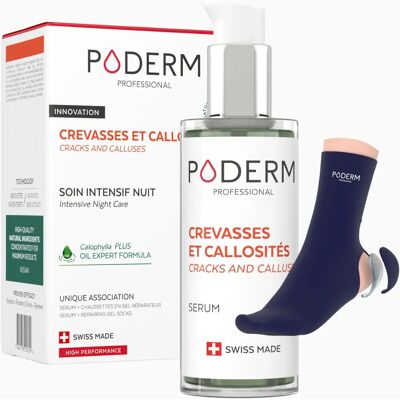 Poderm Crevasses Callosities Night Intensive Serum & Socks Set Poderm Crevasses Callosities Night Intensive Serum & Socks Set