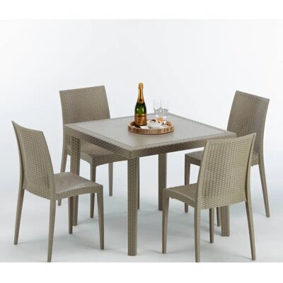 ProduceShop S7090SETJ4SBIJ - Conjunto de Muebles de Exterior - Beige ProduceShop S7090SETJ4SBIJ - Conjunto de Muebles de Exterior - Beige
