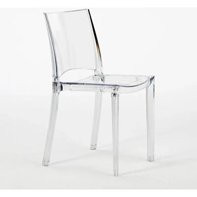 Silla Transparente Apilable de Plástico para Interior y Exterior - Silla Silla Transparente Apilable de Plástico para Interior y Exterior - Silla