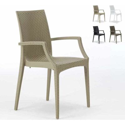 Grand Soleil - Silla de jardín con reposabrazos - Hecho en Italia Grand Soleil - Silla de jardín con reposabrazos - Hecho en Italia