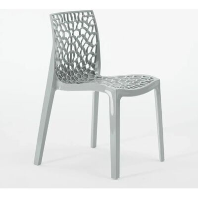 Silla Apilable Grand Soleil - Diseño Panal Moderno - Interior/Exterior Silla Apilable Grand Soleil - Diseño Panal Moderno - Interior/Exterior