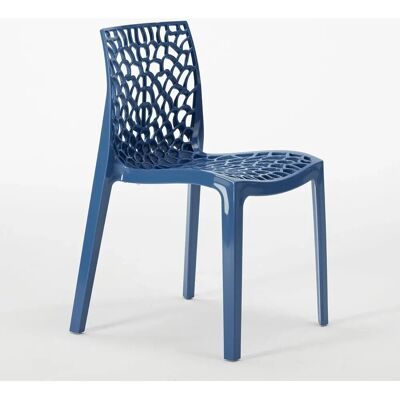 Silla apilable Grand Soleil Azul Marino de CENTRALE BRICO - Muebles y decoración Silla apilable Grand Soleil Azul Marino de CENTRALE BRICO - Muebles y decoración