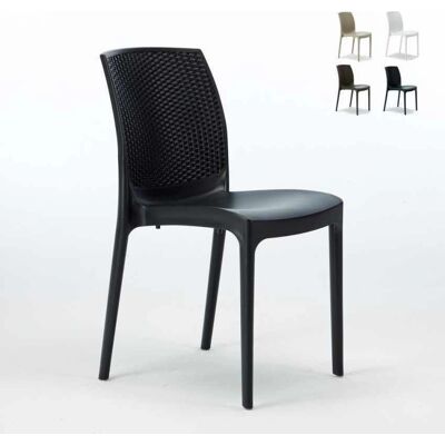 Grand Soleil - Silla de jardín apilable de Poliratán - 56x46x84 cm Grand Soleil - Silla de jardín apilable de Poliratán - 56x46x84 cm