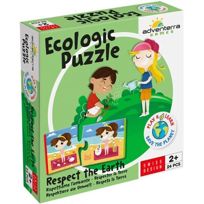 Adventerra Games Modèle - Puzzle Écologique Respecter la Terre - 24 pièces - Publicité Adventerra Games Modèle - Puzzle Écologique Respecter la Terre - 24 pièces - Publicité