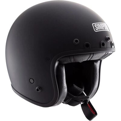 Casco Abierto Ligero Negro Mate Simpson Chopper - Casco de Motocicleta Casco Abierto Ligero Negro Mate Simpson Chopper - Casco de Motocicleta